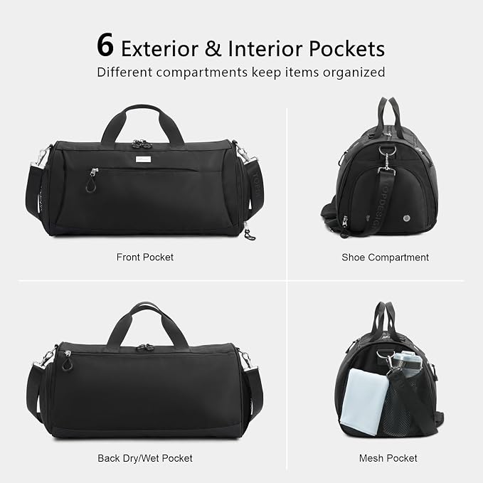 TOPDesign Gym Bag for Women & Men, Unisex Duffel Bag - Image 5