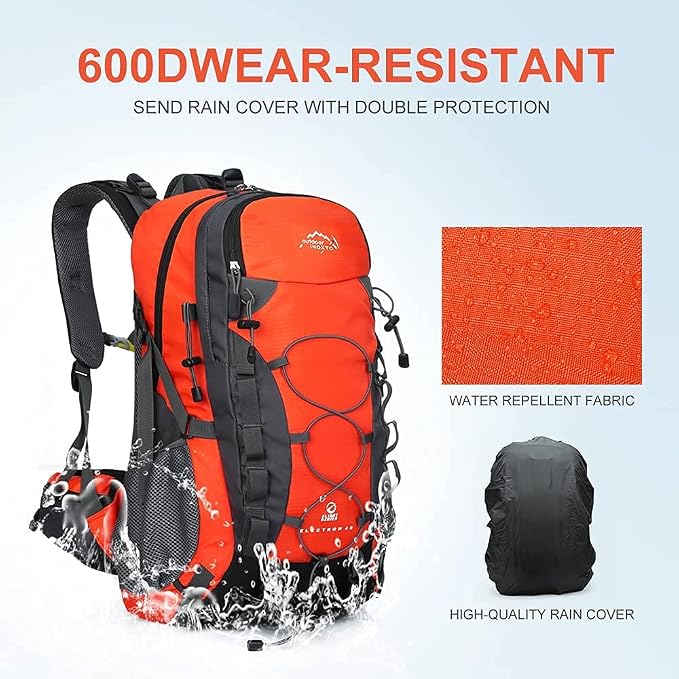 INOXTO lightweight Hiking Backpack 35L/40L Hiking Daypack - Image 7