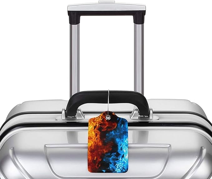 2-Pack Cool Ice and Fire Luggage Tags - Image 5