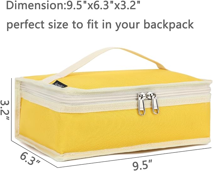 FlowFly Small Insulated Lunch box Portable Soft Bag Mini Cooler Thermal Meal - Image 4