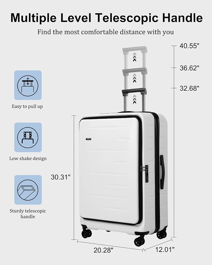 Expandable Checked Luggage, 28 Inch Luggage - Image 8