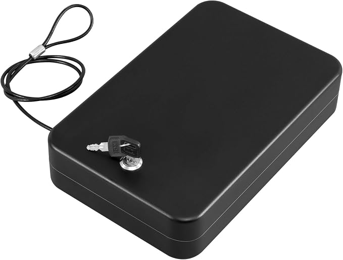 Dalmbox Gun Safe for Pistols Small Handgun Lock Box by Dalmbox