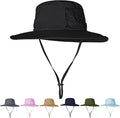 Sun Hat for Men/Women, UPF 50+ Fishing Hat, Waterproof Wide Brim Bucket Hat by Rosoz