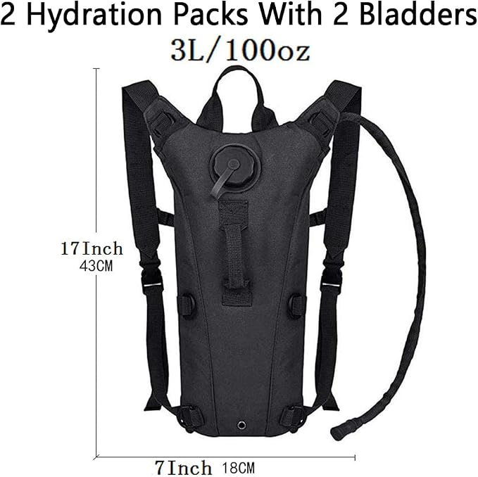 ATBP Running Hydration Vest Pack Tactical 3L Water Bladder Backpack Bag - Image 2