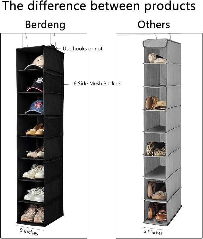 Hanging Shoe Organizer for Closet - Image 4