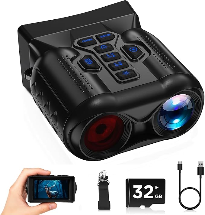 Night Vision Goggles, 4K Night Vision Binoculars by WISHBETY
