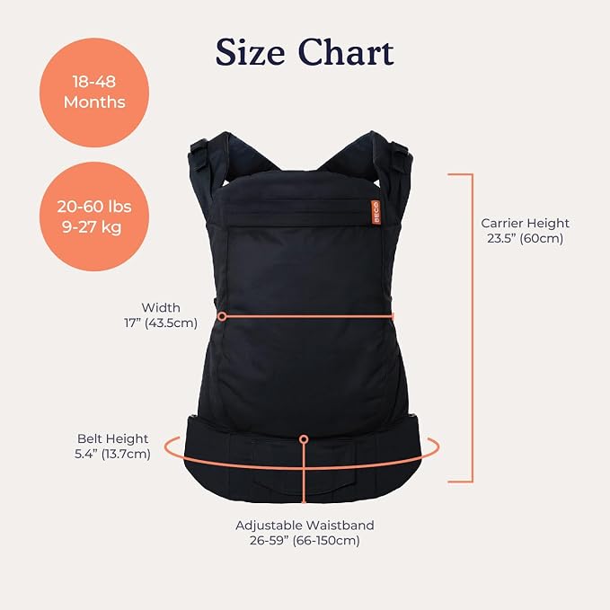 Beco Toddler Carrier with Extra Wide Seat, 100% Cotton - Image 5