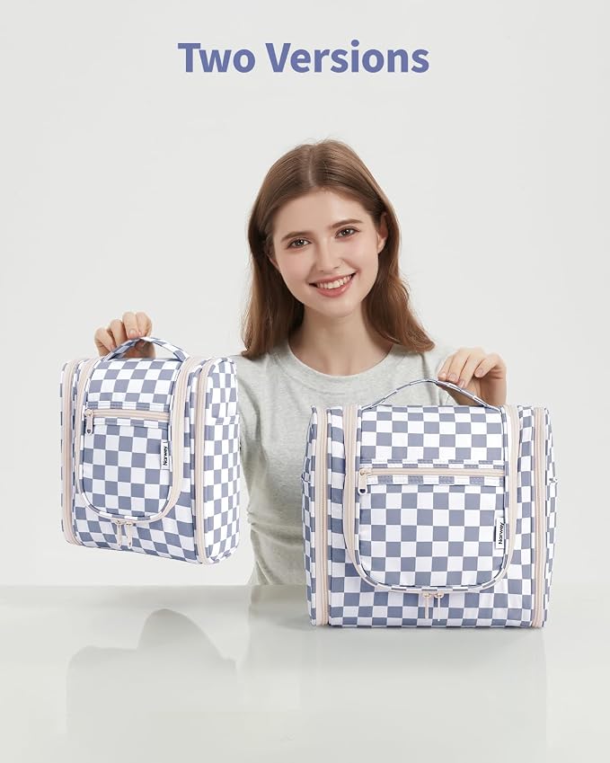 Narwey Checked Hanging Travel Toiletry Bag - Image 8