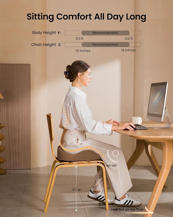 ProtoArc Seat Cushion, Office Chair Cushion - Image 4