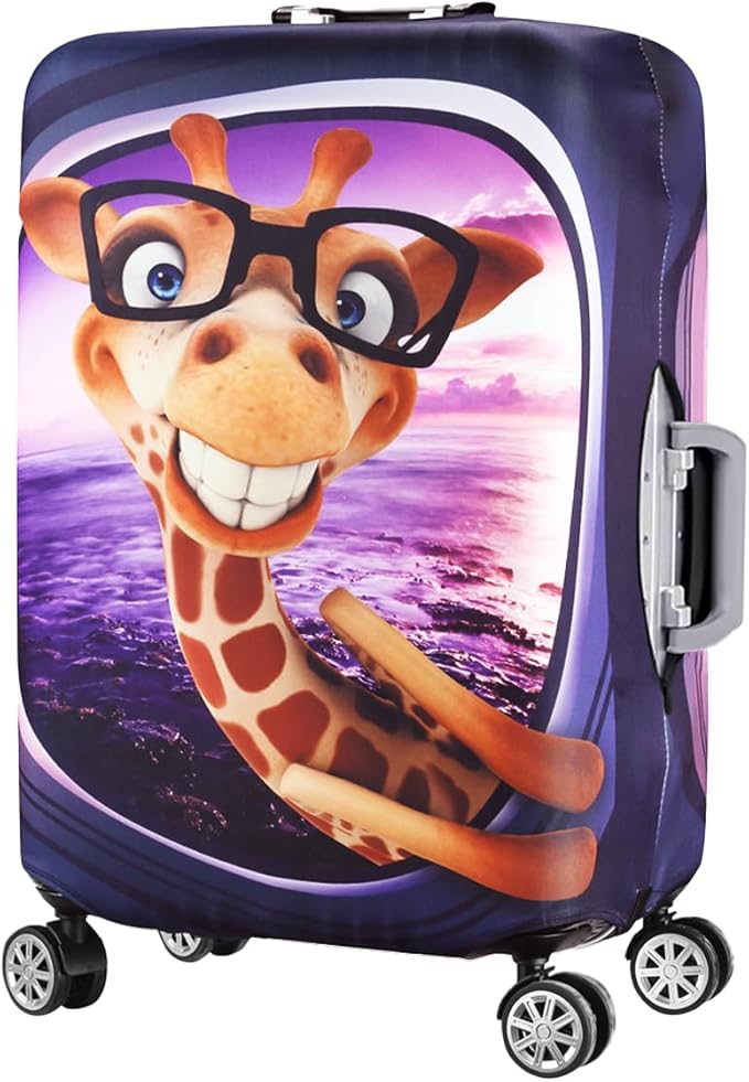 7-Mi 3D Print Design Travel Suitcase Protector Trolley Case Cover 19"-30" Sleeve by 7-Mi