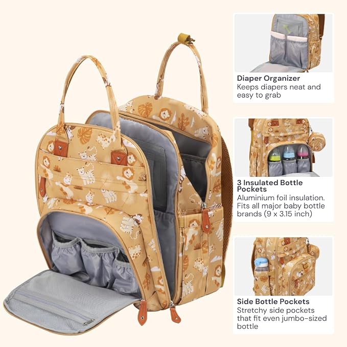 BabbleRoo Diaper Bag Backpack - Image 4