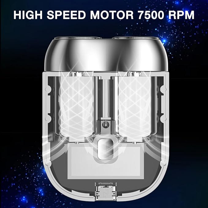 2025 New Model Mini Dual-Head Electric Shaver, Electric Mini Portable Razor - Image 7