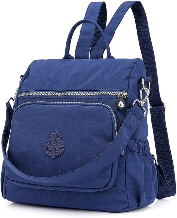 MINTEGRA Women Shoulder Backpack Multi-Pocket Nylon Purse Large Capacity - Image 2