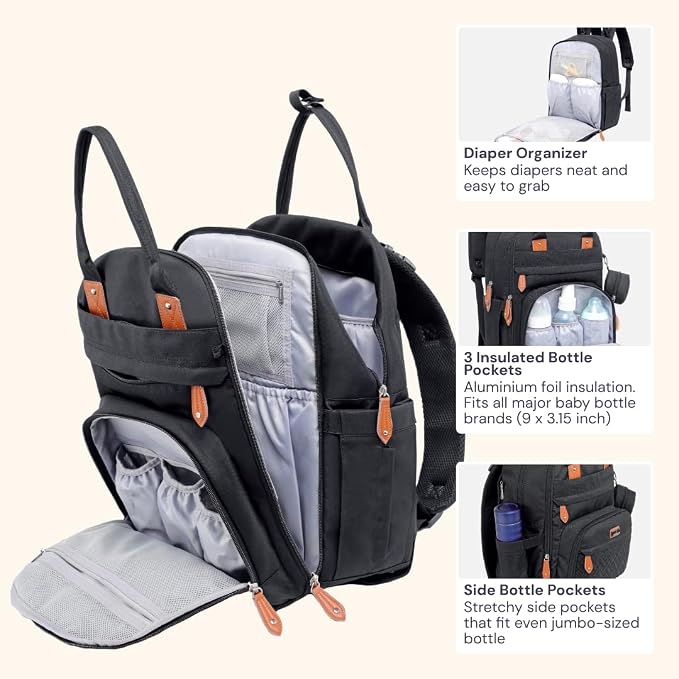 BabbleRoo Diaper Bag Backpack - Image 4