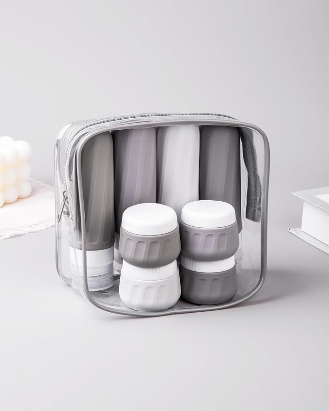Travel Bottles for Toiletries 8 Pack, Travel Size Toiletries, Tsa Approved - Image 8