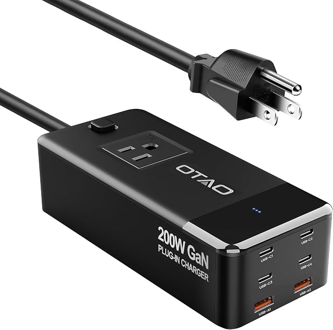 200W Power Station, 7-in-1 GaN Fasting Charging Station USB C Charger Power - Image 8