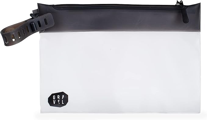 Gravel The Pouch | TSA Approved Clear Travel Toiletry Bag | Quart Size by Gravel