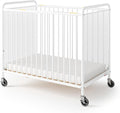 Foundations Chelsea Clearview Metal Compact Daycare Crib, Compact Mini Size by FoundationsChildrensProducts