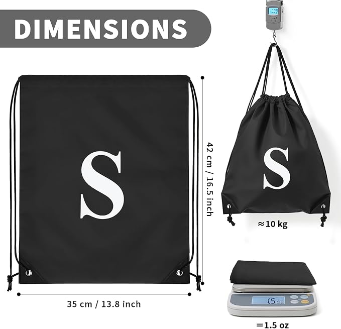 ZOMFELT 6Pcs Drawstring Backpack Drawstring Gym Bags, Foldable Draw String - Image 5