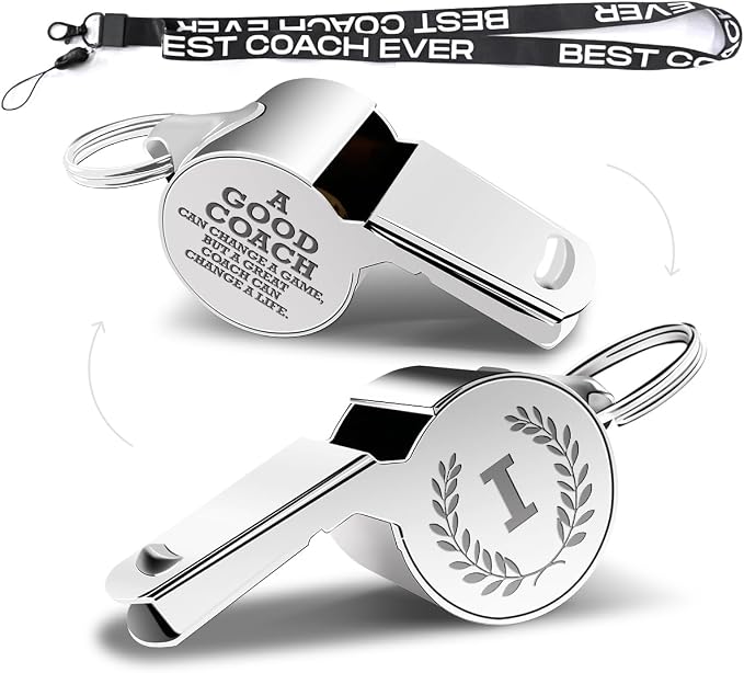 Letters Coach Gifts, Whistle for Coaches, Whistle Emergency, Thank You Coach by fkovcdy