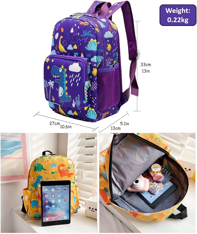 POWOFUN13 inch Kids Toddler Preschool Travel Backpack Cute Cartoon Backpack - Image 5
