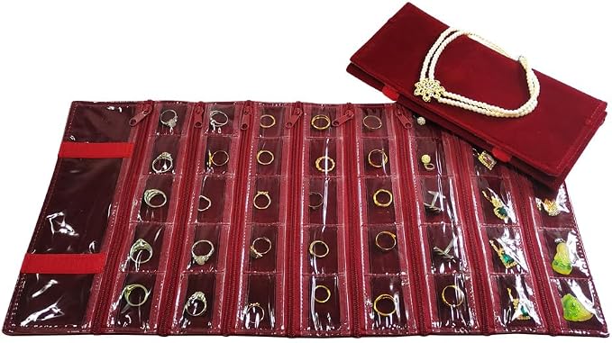 Travel Jewelry Roll Bag Portable Organizer Pouch - Image 6