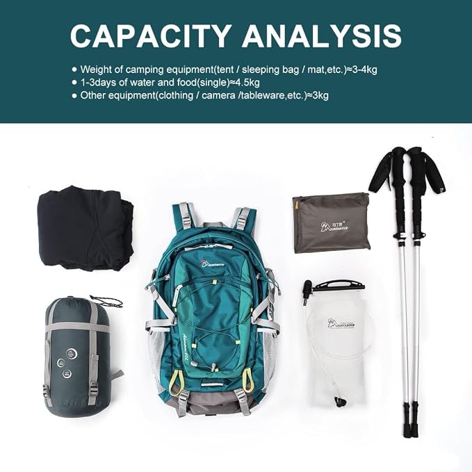 MOUNTAINTOP 25L/40L Hiking Backpack, Lightweight Travel Backpack - Image 8