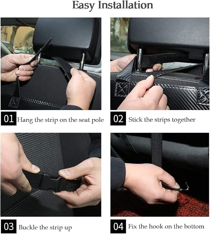 Car Backseat Organizer with Foldable Table Tray, Car Storage Organizer with - Image 7