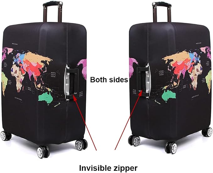 MosaiRudo Thicker Luggage Cover Elastic Suitcase Cover Protector Fits 18-32 - Image 6