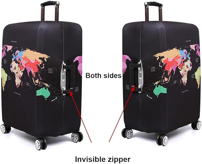 MosaiRudo Thicker Luggage Cover Elastic Suitcase Cover Protector Fits 18-32 - Image 5