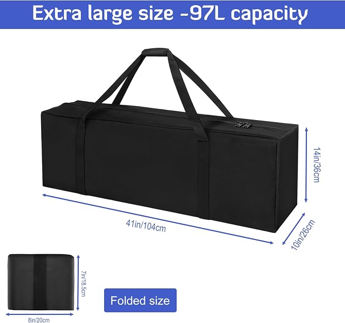 INFANZIA 41inch Sports Duffel Travel Bag, 94L Extra Large Duffel Luggage Bag - Image 4