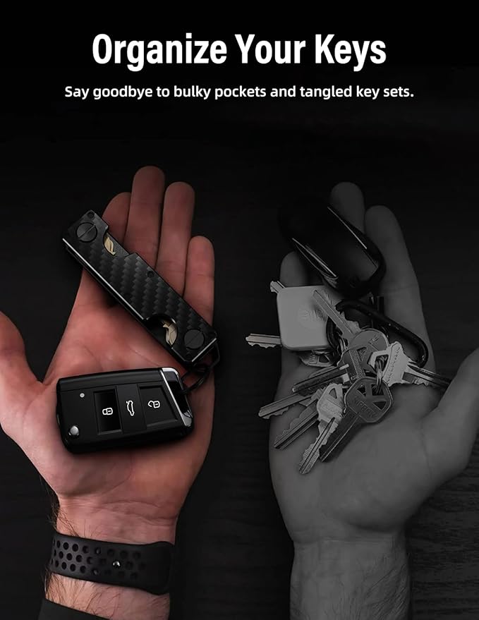Key Organizer Key Holder Compact Key Case Minimalist Metal Key Chain Key Holder - Image 4