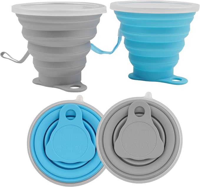 2 Pack Silicone Collapsible Travel Cup by Unknown