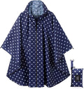 Rain Poncho Jacket Coat Hooded Zipper Style by salamra