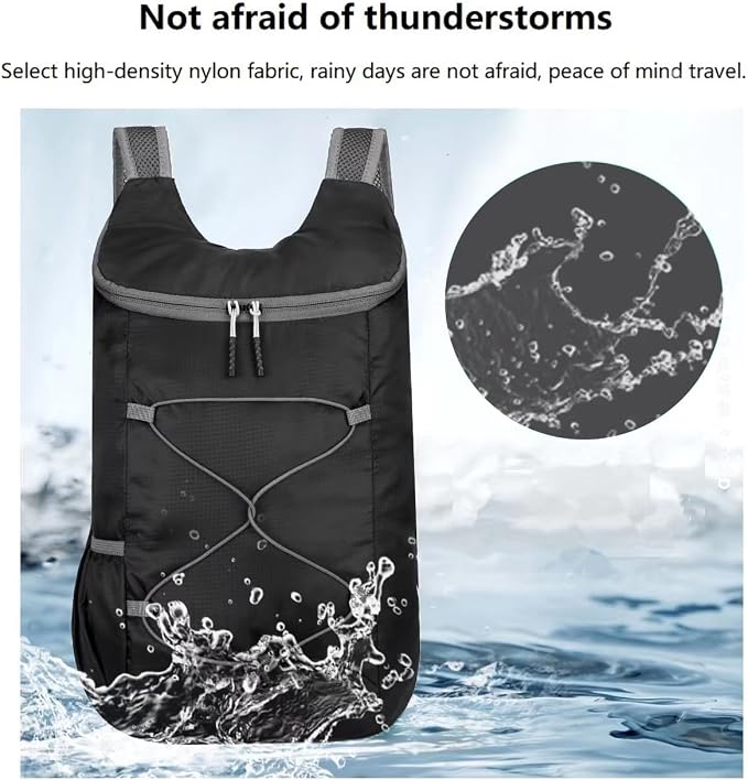 16L Hiking Daypack Lightweight Foldable Travel Backpack Water Repellent Camping - Image 5