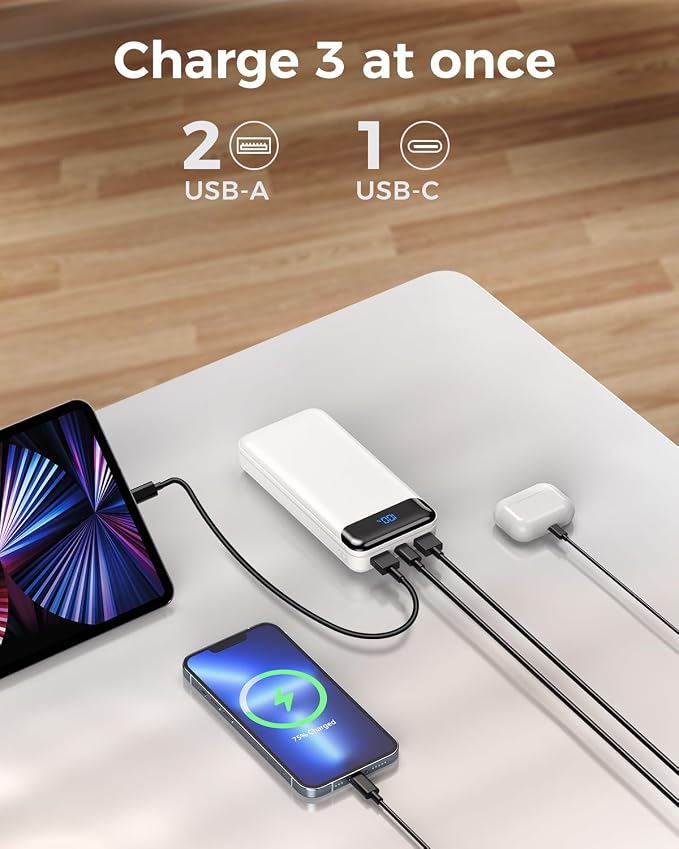 Portable Charger Power Bank 40000mAh Powerbank PD 30W and QC 4.0 Fast Charging - Image 6