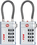 Forge TSA Approved Luggage Locks 4 Digit Combination TSA Travel Locks by Forge
