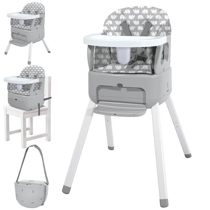 4 in 1 Portable Baby Highchair Convertible Highchair by BOSEDSANG