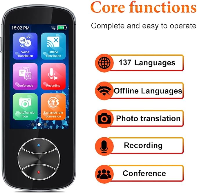 Language Translator Device No WiFi Needed, AI Translator Two Way Real Time - Image 8