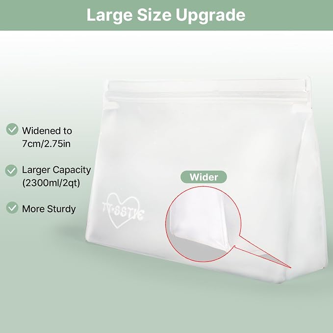 8 Pack Clear Toiletry bags, TSA Approved Quart Size Zipper Bags, PEVA Material - Image 3