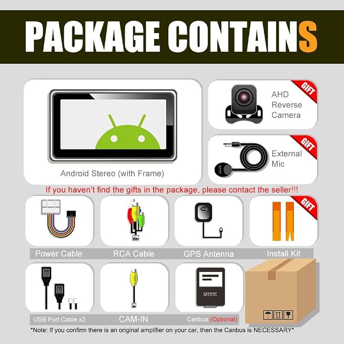 Kunfine Car Android Navigation Stereo GPS Radio Reverse Camera Display 9" IPS - Image 8