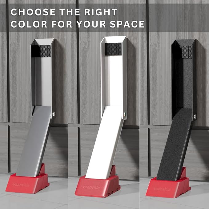 2 Pack Door Stop, No Drill Door Stoppers - Image 3