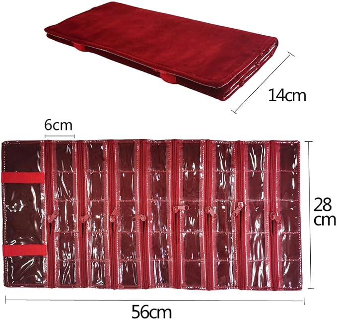 Travel Jewelry Roll Bag Portable Organizer Pouch - Image 2
