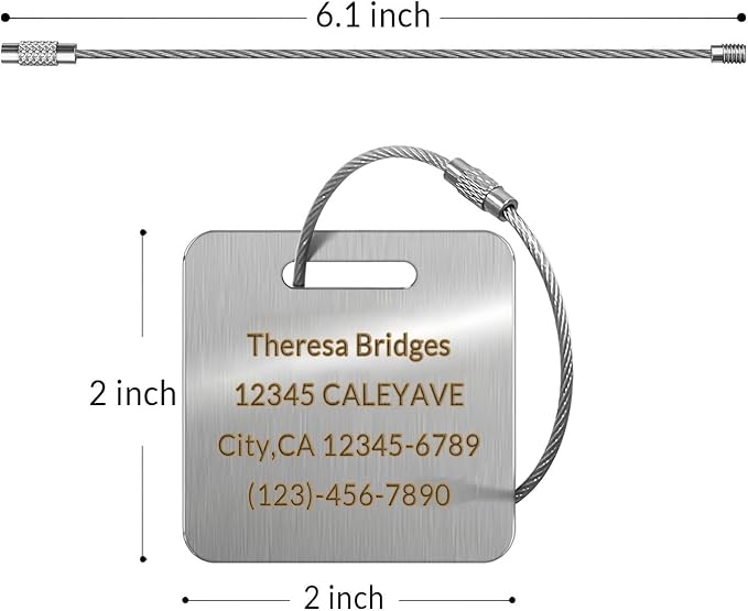 Custom Personalized Luggage Tags-Customized Unique tag - Image 2