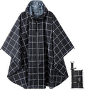 Rain Poncho Jacket Coat Hooded Zipper Style by salamra