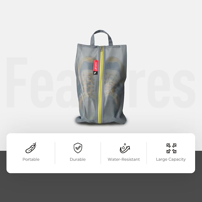 pack all Shoe Bag for Travel, Water-Resistant Shoe Pouch for Gym, - Image 3