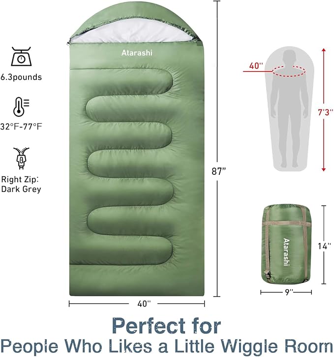 Atarashi Camping Sleeping Bag- 4 Seasons - Image 2