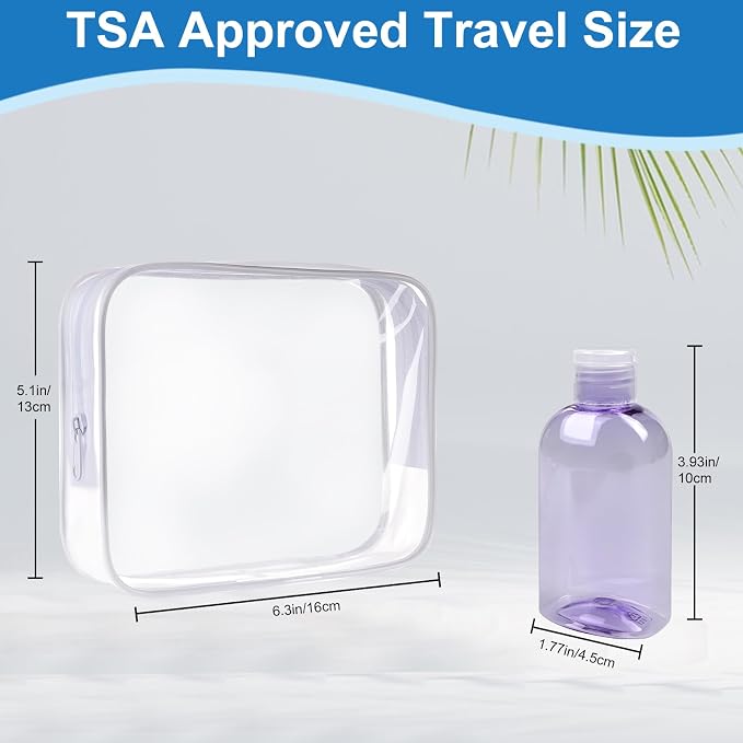 Cosywell Travel Bottles 4pcs 3.4oz Shampoo Containers TSA Approved Leak Proof - Image 2
