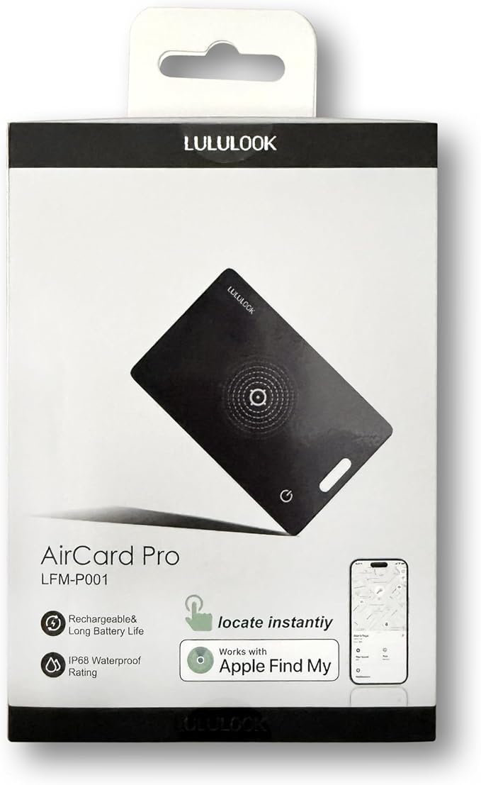 LULULOOK Wallet Tracker Card, Ultra Slim Airtag Wallet Works - Image 10