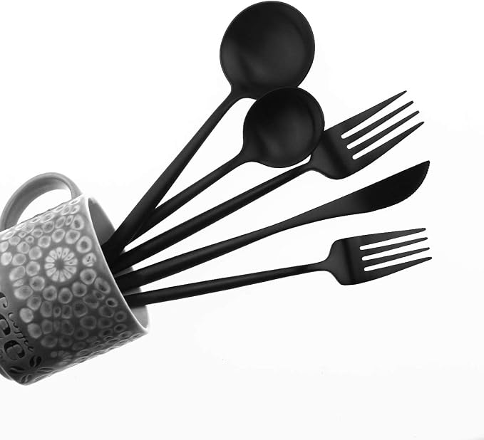 Gugrida 20-Piece 18/10 Stainless Steel Flatware Silverware, Luxury Dinnerware - Image 5